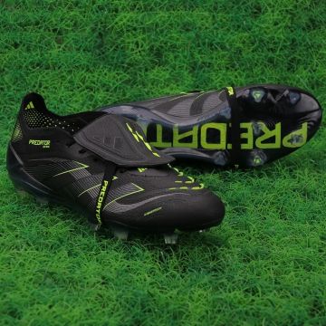 adidas Predator Elite Fold-over Tongue FG Electric Stealth - Core Black/Carbon/Lucid Lemon