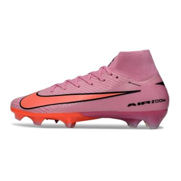 Nike Air Zoom Mercurial Superfly 10 Elite FG Scary Good in Magic Flamingo Black Total Crimson