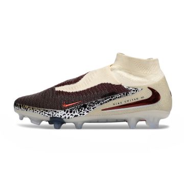 Nike Phantom 6 Elite High Cut FG Burgundy Crush Universal Red Fossil