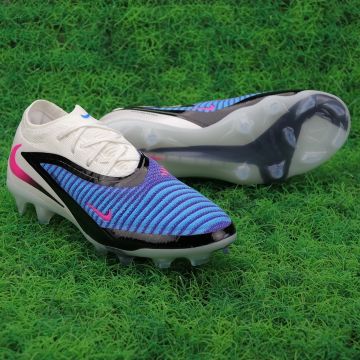 Nike Phantom 6 Elite Low Cut FG Attack in Racer Blue Pink Blast White